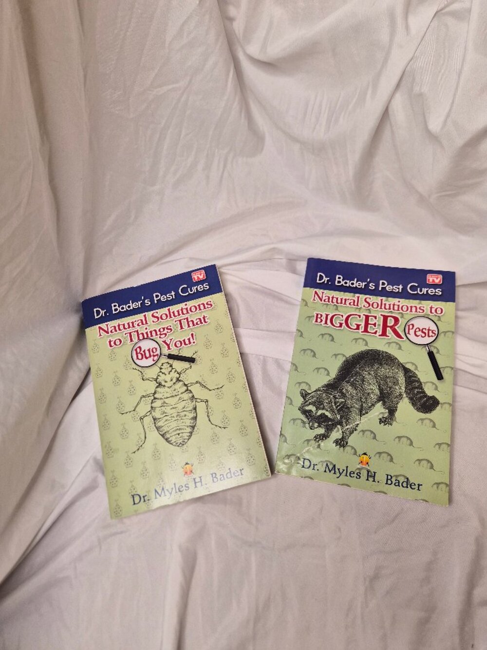 Set of 2 Dr. Bader's Pest Cures: Natural Solutions to Things That Bug You